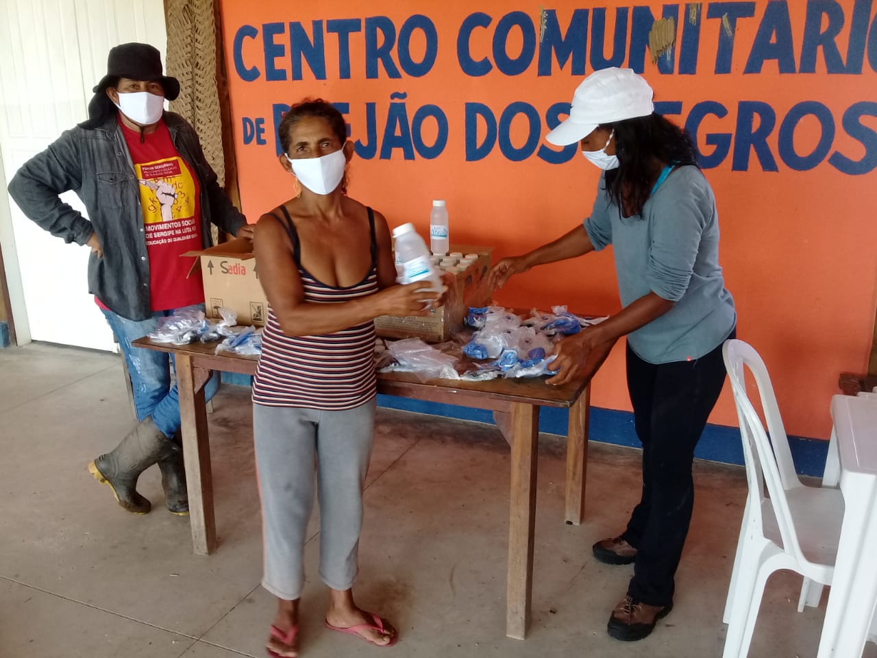 Comunidades quilombolas de Sergipe recebem kits de proteção contra coronavírus